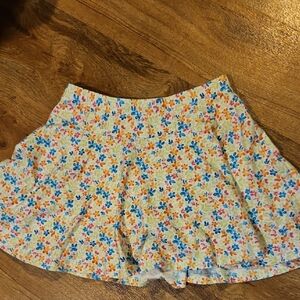 Lands End Girls Floral Skort Size 7-8